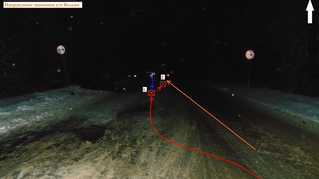 Главная картинка новости: Обгон на трассе в Коми обернулся гибелью водителя