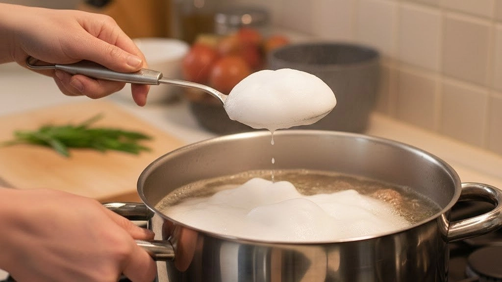 Главная картинка новости: Необходимо ли снимать пенку с бульона при варке мяса - запомните раз и навсегда