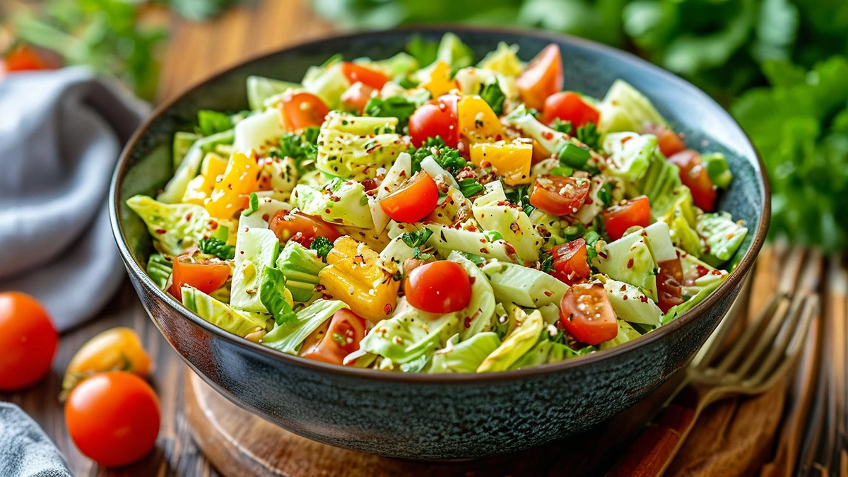 Главная картинка новости: Смешиваем «пекинку» и еще 4 ингредиента — получаем восхитительный салат: идеален для праздников и без варки