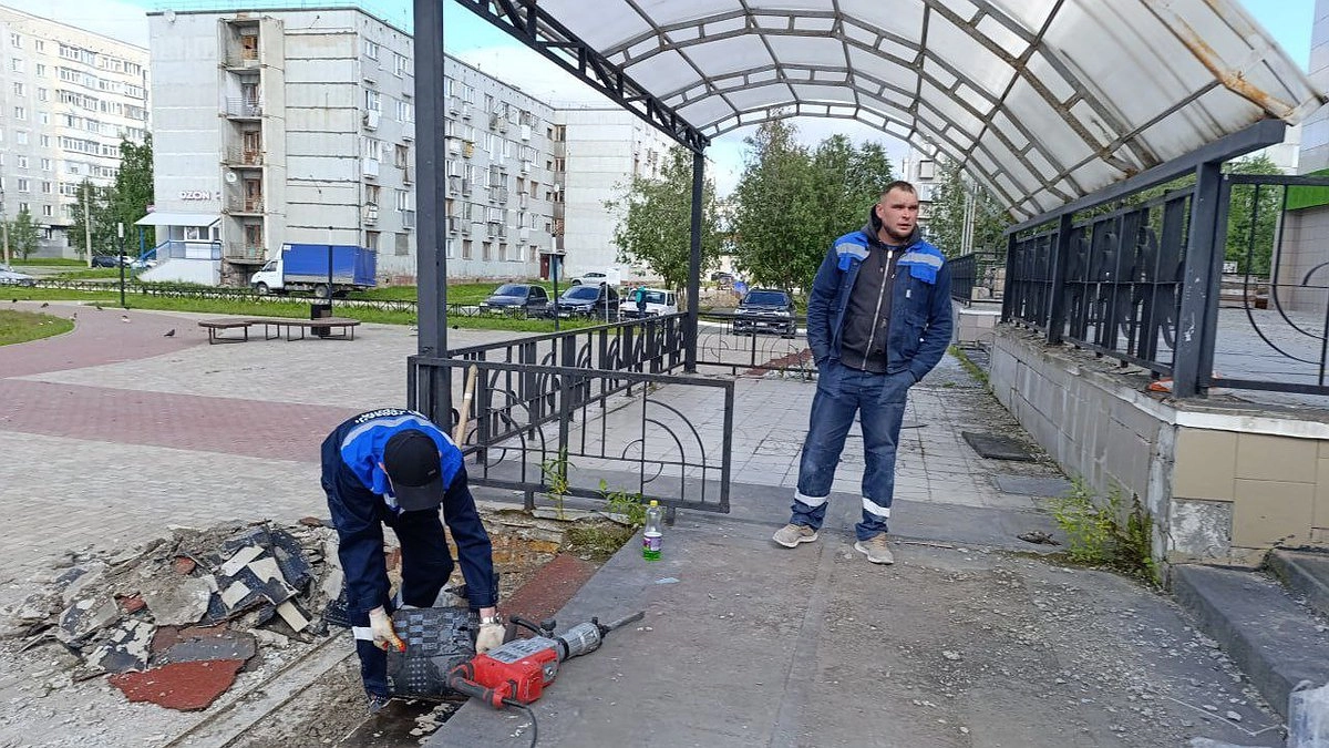 Крыльцо усинского кинотеатра получит новую жизнь благодаря ЛУКОЙЛу