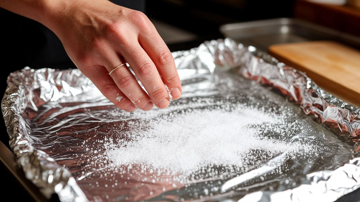 Главная картинка новости: Хитрые хозяйки сыплют соль на фольгу и бед в жизни не знают: вот зачем это нужно — 2 полезных совета