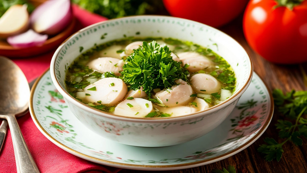 Главная картинка новости: Окрошка по-барски, такую мало кто готовит. Все лето едим только так и никак по-другому