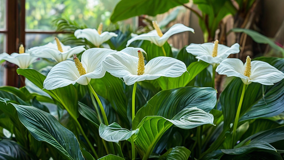 Главная картинка новости: 1 ложка на 1 литр — и спатифиллум рванет большими цветами и мощными листьями: станет краше любого букета