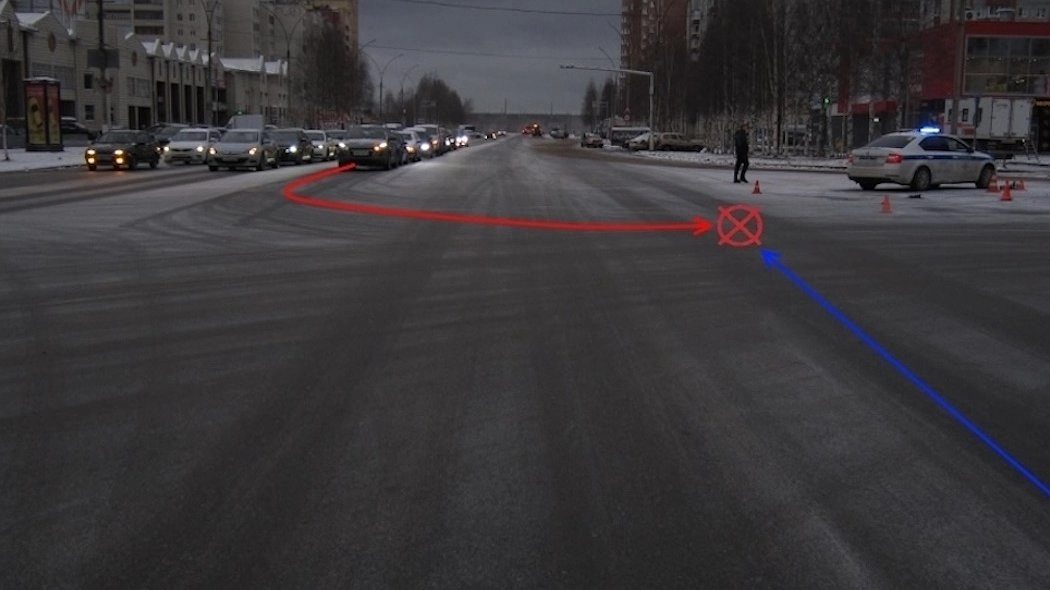 Главная картинка новости: В одном из городов Коми женщина и ребенок пострадали в ДТП