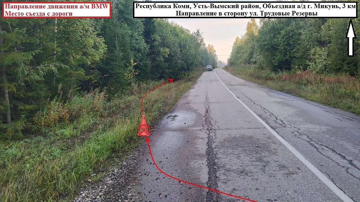 Главная картинка новости: В Коми пьяная езда закончилась кюветом и лишением прав