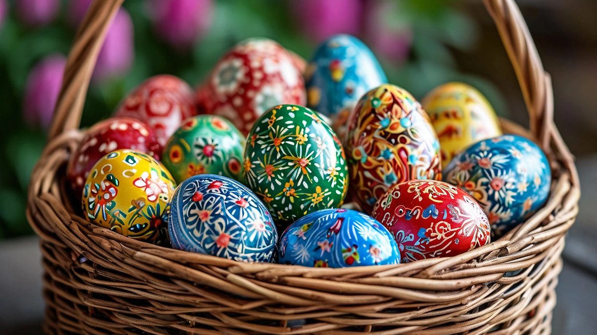 Главная картинка новости: Священник назвал только три цвета, в которые нельзя красить яйца на Пасху