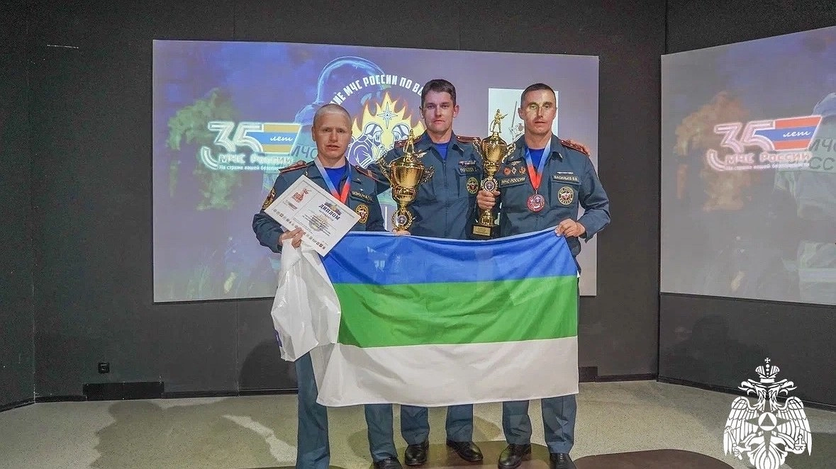 Главная картинка новости: Пожарные из Коми стали лучшими на всероссийском конкурсе