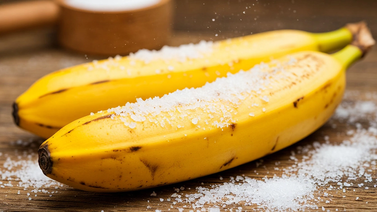 Главная картинка новости: Банановую кожуру посыпаю солью — весь май не нарадуюсь своей смекалочке: лучший лайфхак для лентяев