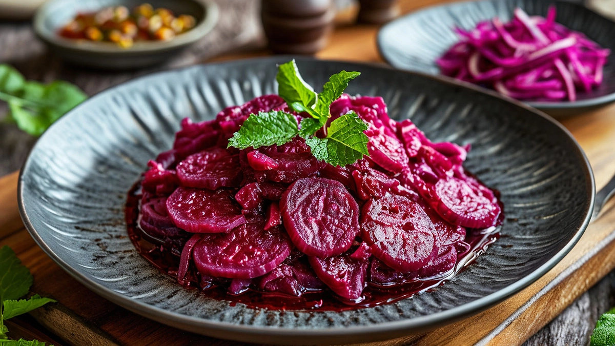 Главная картинка новости: Будете 100 раз готовить, и все мало – свёкла по-осетински улетает с тарелки за считанные секунды