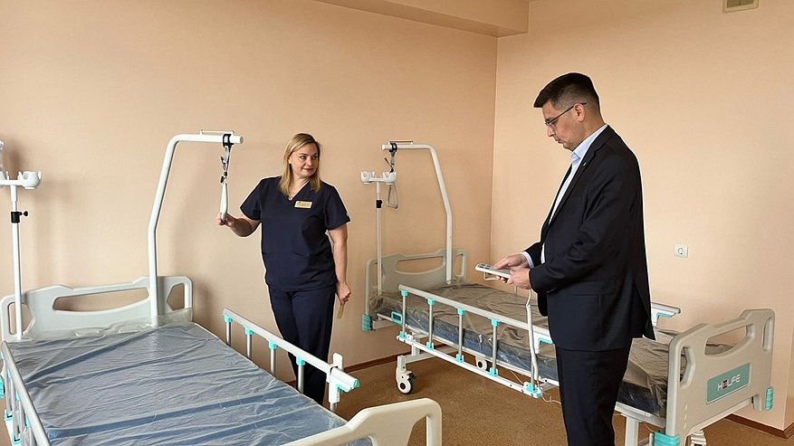 Главная картинка новости: В Усинской ЦРБ завершается обустройство нового хирургического центра