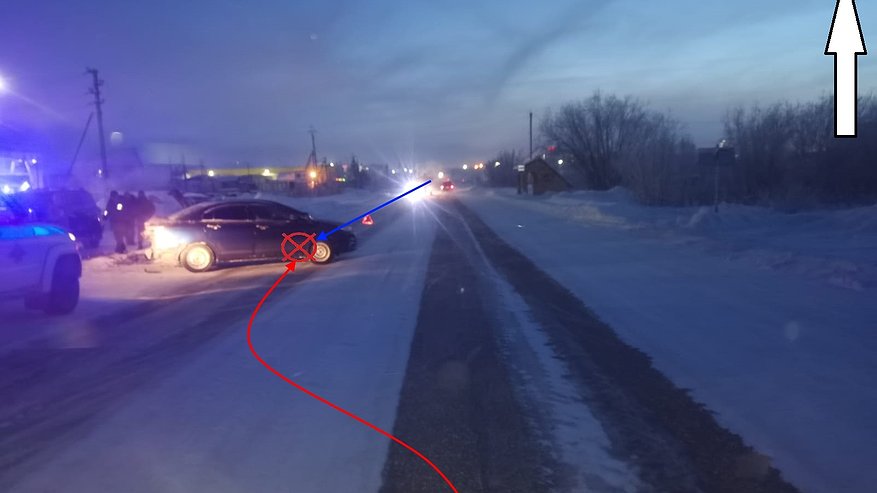 Главная картинка новости: Авария в Усинске: столкнулись два легковых авто