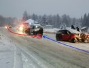В Коми 20-летняя девушка выехала на встречную полосу и влетела в Opel