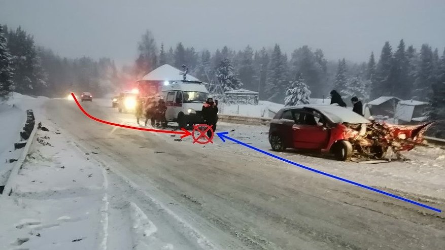 Главная картинка новости: В Коми 20-летняя девушка выехала на встречную полосу и влетела в Opel