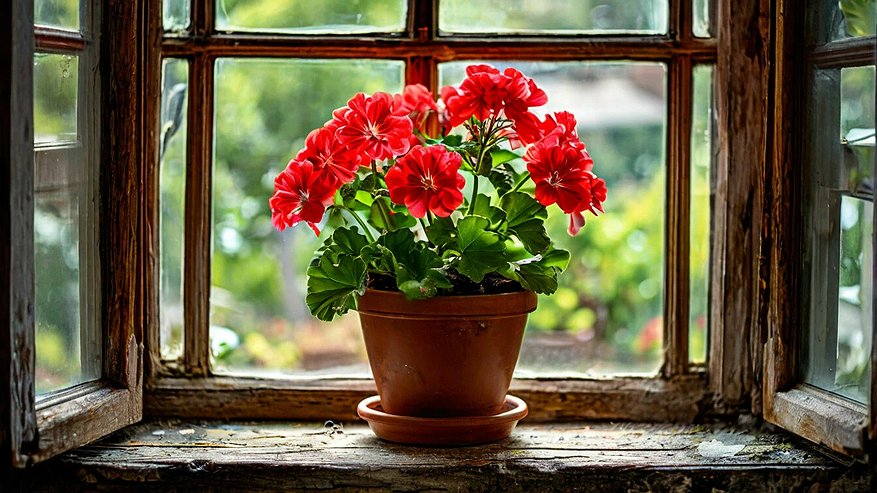 Главная картинка новости: Всего одну крошку в горшок — и бутоны герани лезут даже на молодых черенках, а листья не будет желтеть