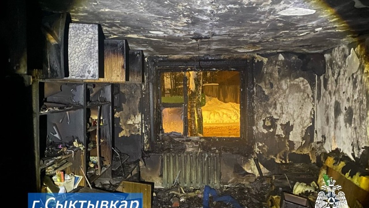 Главная картинка новости: В Коми на пожаре пострадали два человека