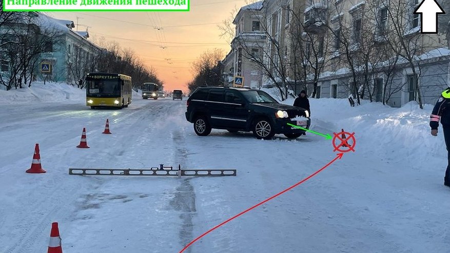 Главная картинка новости: В Коми женщина попала под колеса внедорожника