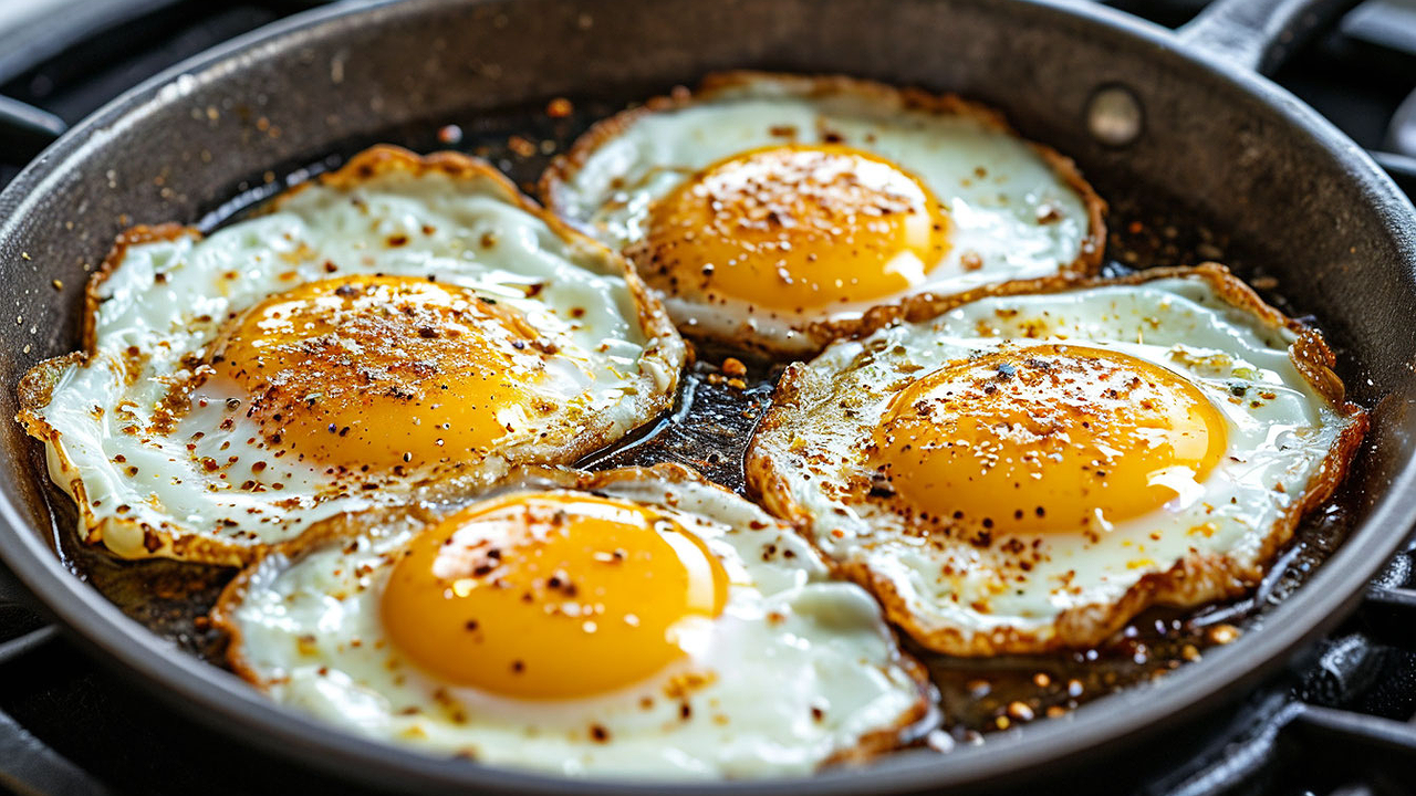 Главная картинка новости: Почему нельзя жарить яичницу на подсолнечном масле - запоминайте раз и навсегда