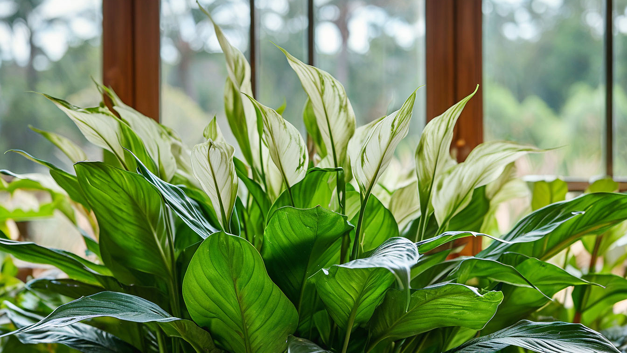 Главная картинка новости: 1 ложка на 1 литр — и спатифиллум как подменили: листья выросли размером с ладонь, цветоносы лезут без остановки