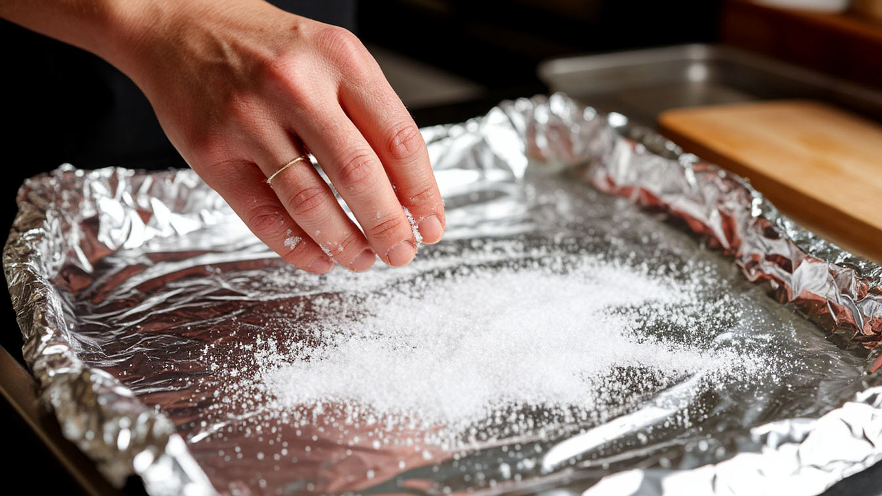 Главная картинка новости: Хитрые хозяйки сыплют соль на фольгу и бед в жизни не знают: вот зачем это нужно — 2 полезных совета