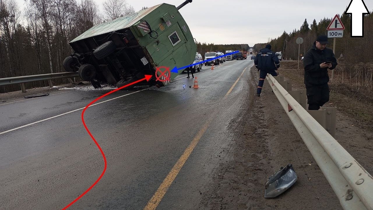 Главная картинка новости: Отцепившийся прицеп Volvo покалечил семью в Коми: двое детей в тяжелом состоянии