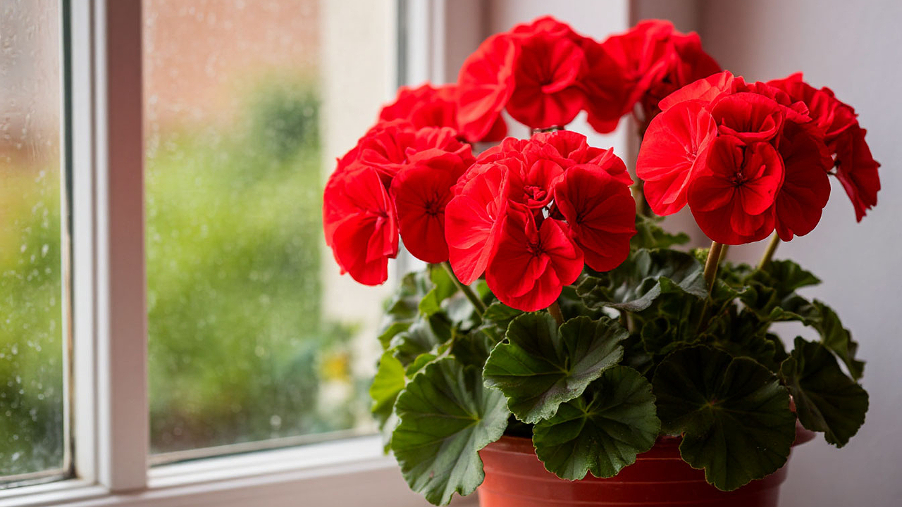 Главная картинка новости: Крошку в горшок — и герань как подменили: листва не желтеет, а бутоны лезут на молодых черенках