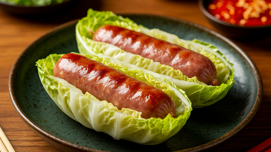 Главная картинка новости: Беру пекинскую капусту и простые сосиски — а на выходе получается горячая закуска, за которую не стыдно перед гостями