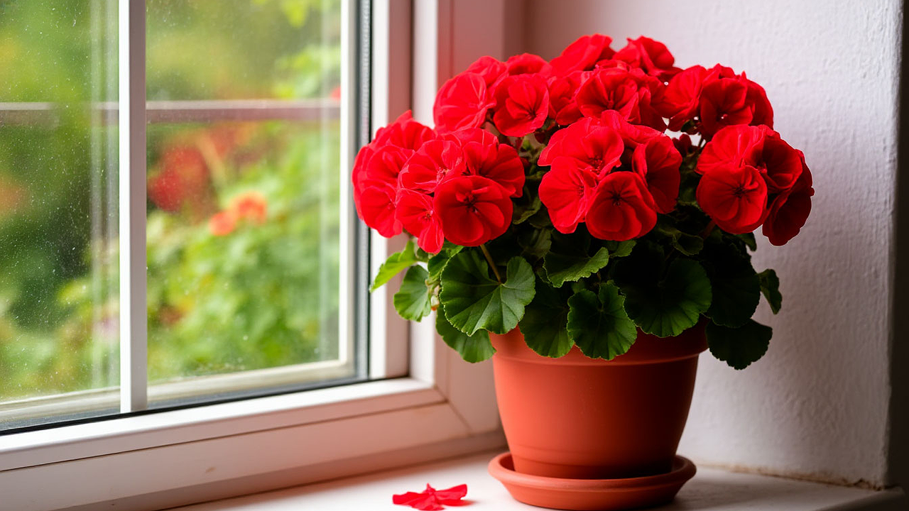 Главная картинка новости: Крошку в горшок — и герань как подменили: листва больше не желтеет, а бутоны лезут даже на молодых черенках