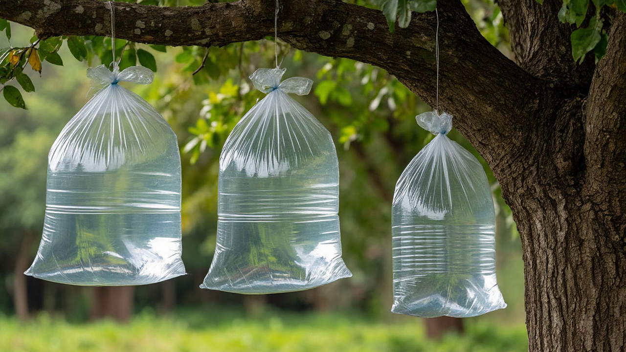 Главная картинка новости: Соседи крутили у виска, а теперь тоже так делают: пакет с водой спасает урожай лучше премиальных химикатов