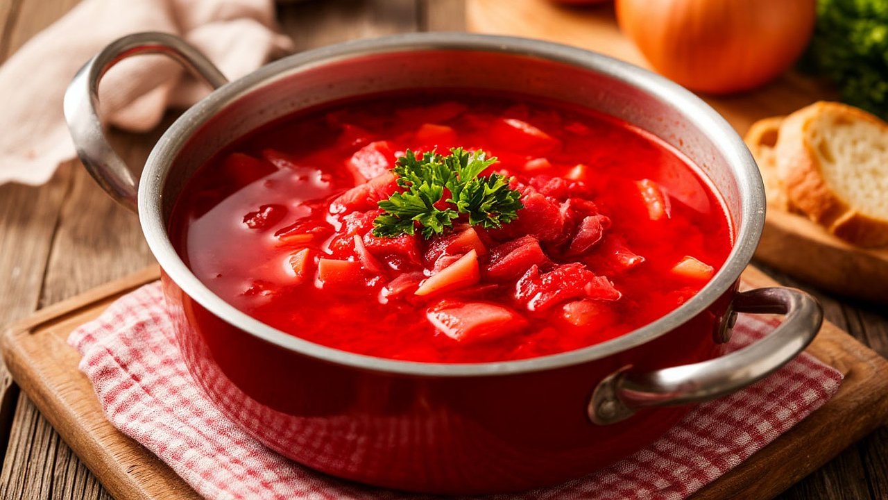 Главная картинка новости: Не свекла и не томат: вот что стоит добавить в борщ, чтобы он получился ярко-красным — секрет поваров в ресторанах