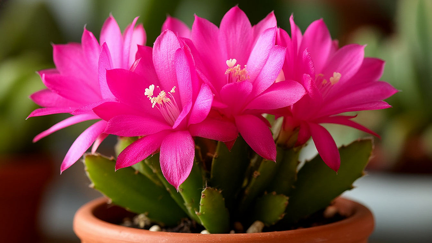 Главная картинка новости: Декабристу в конце мая — обязательно: 1 пипетка под корень — и шлюмбергера выпустит облачко тропических бутонов