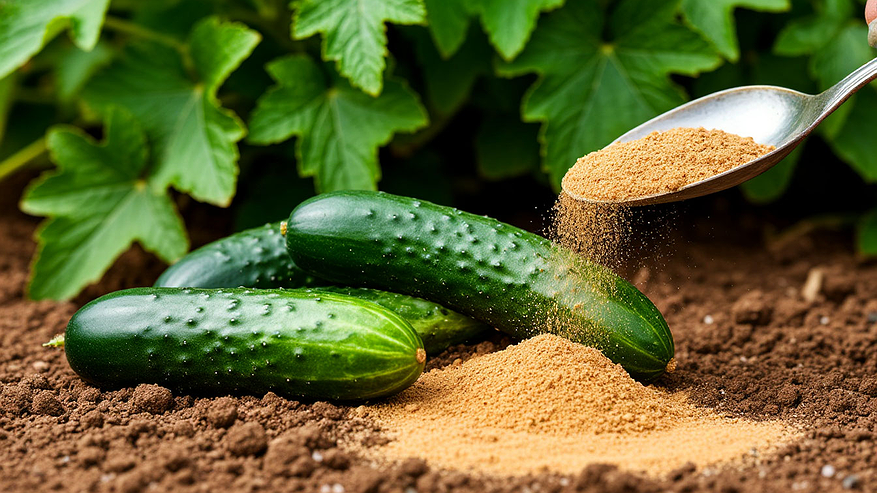 Главная картинка новости: Огурцы «затопят» урожаем: сыплю 1 ложку под корень — будут плодоносить вплоть до октября