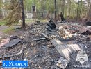В Усинске сгорел садовый дом