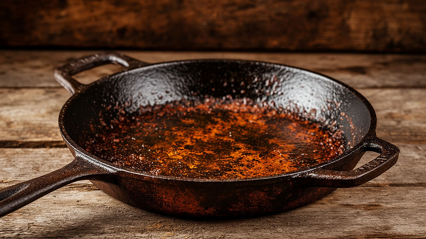 Главная картинка новости: Два пакетика заливаю кипятком, и сковородка как новая: от жира и нагара не остается ни одного следа