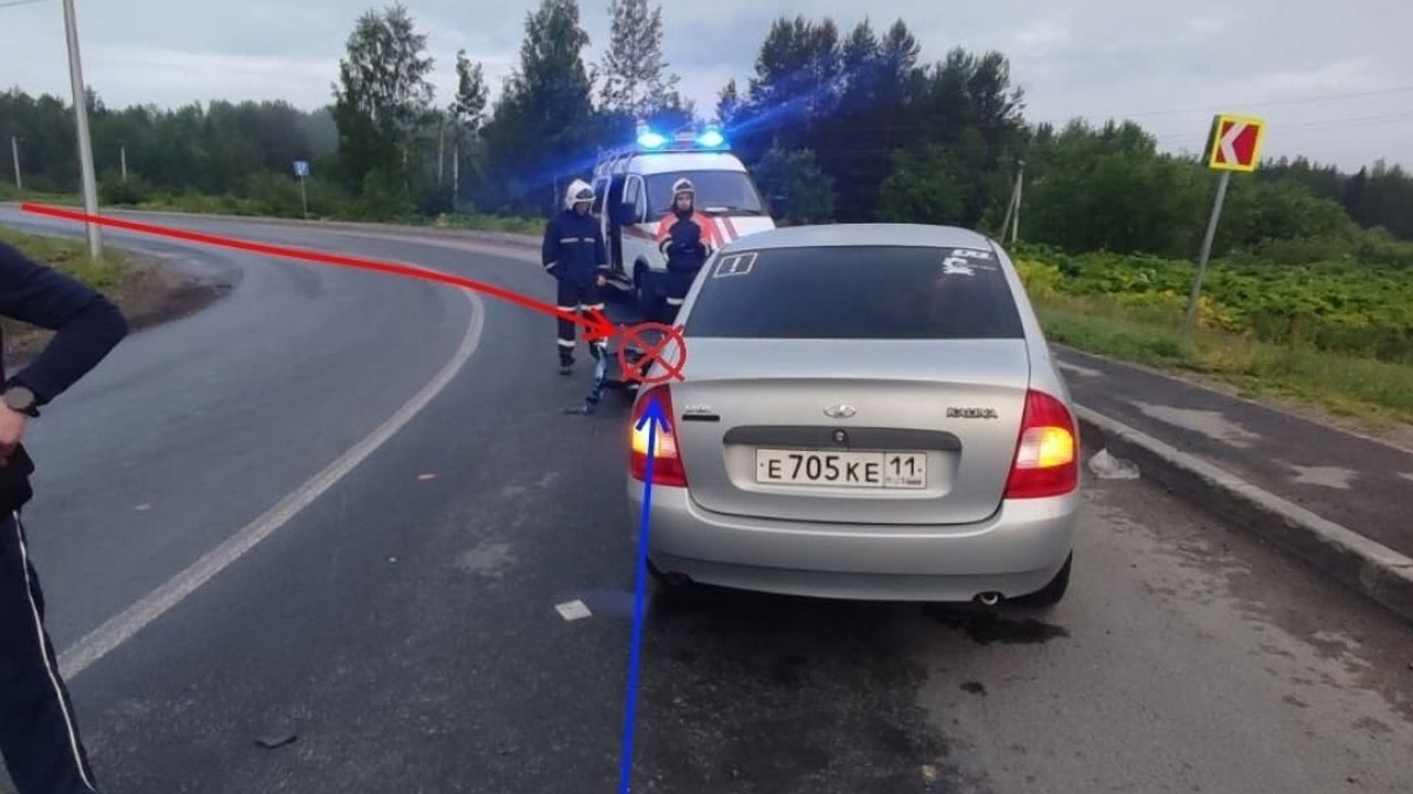 Главная картинка новости: В Коми пьяный питбайкер без прав спровоцировал ДТП 