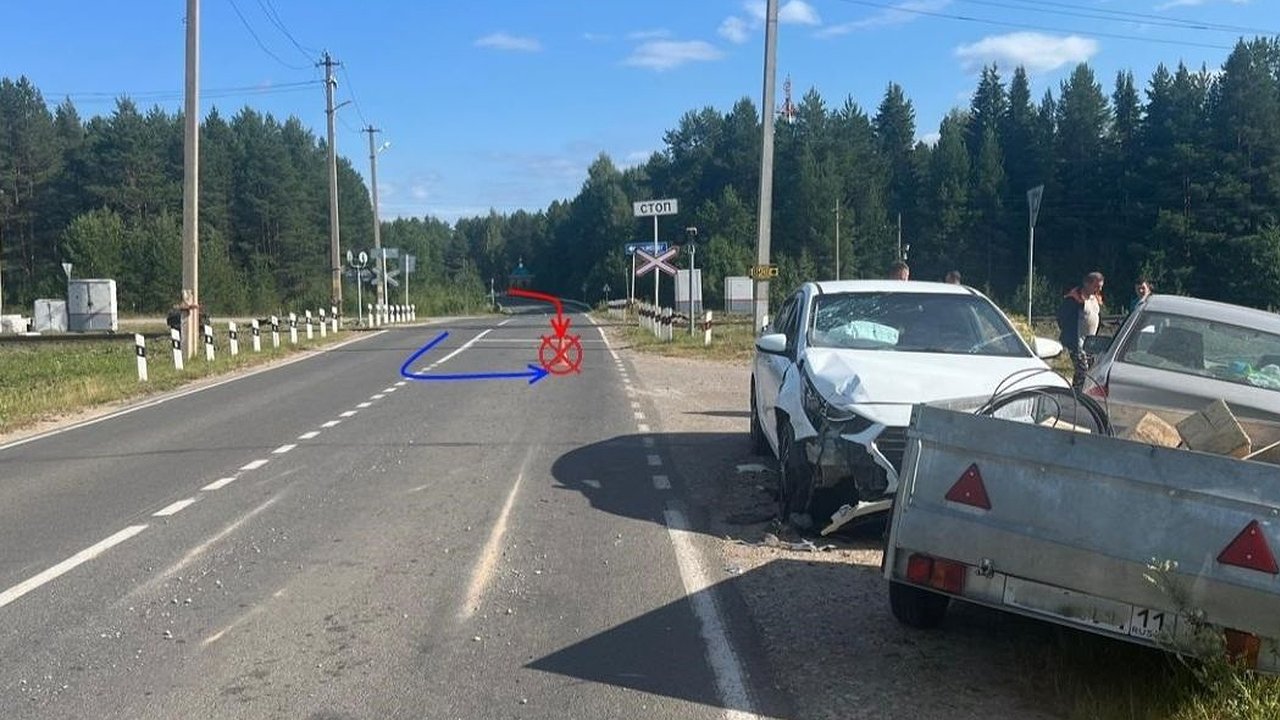 Главная картинка новости: В Коми в двух авариях пострадали женщина и ребёнок