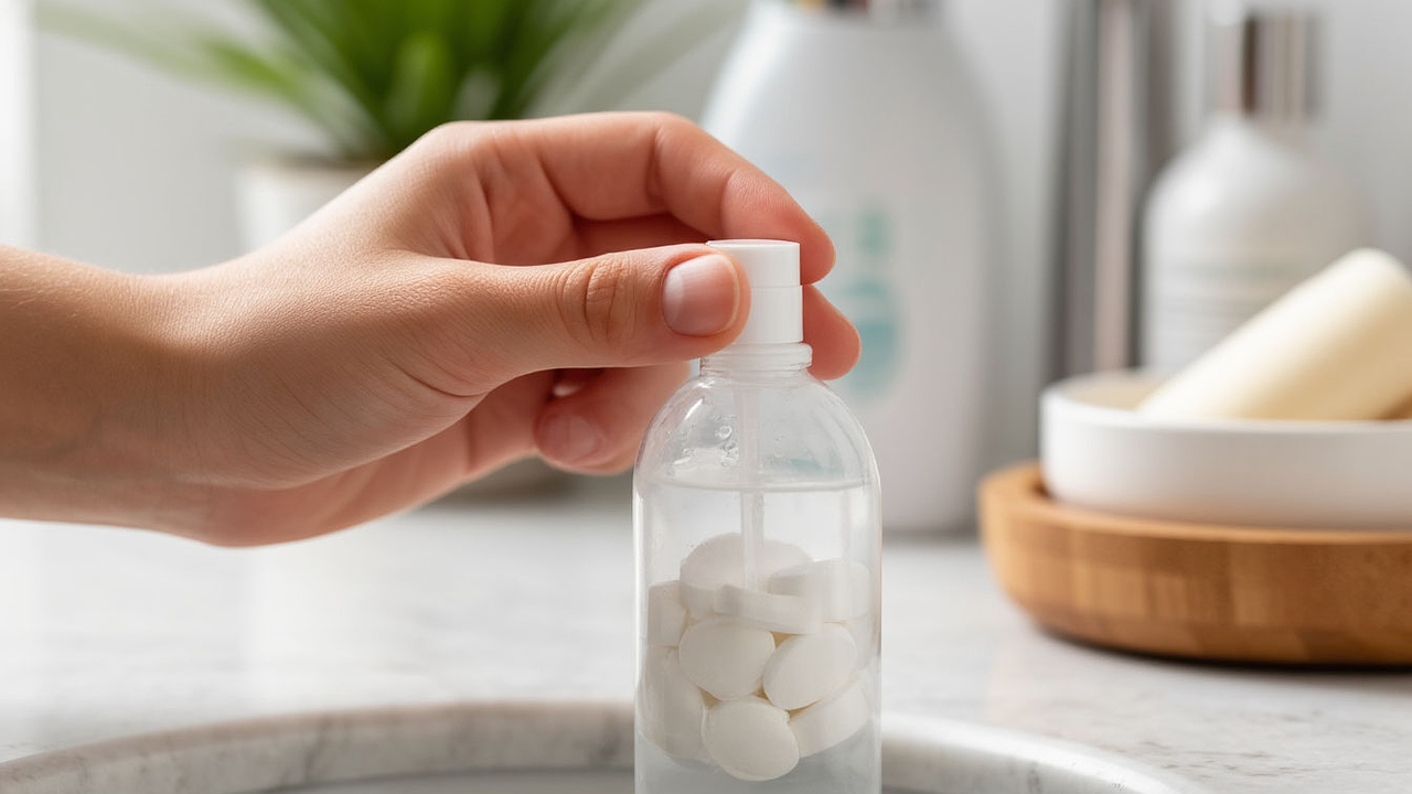 Главная картинка новости: Вмешайте 1 таблетку в шампунь: корни волос чистые по 5 дней – способ на лето