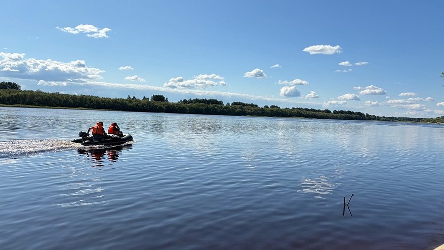 Главная картинка новости: В Коми уровень воды в реке достиг опасного минимума