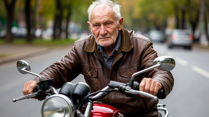 Главная картинка новости: ГИБДД напомнила, до какого возраста можно ездить на мотоцикле без ограничений – что грозит пожилым байкерам
