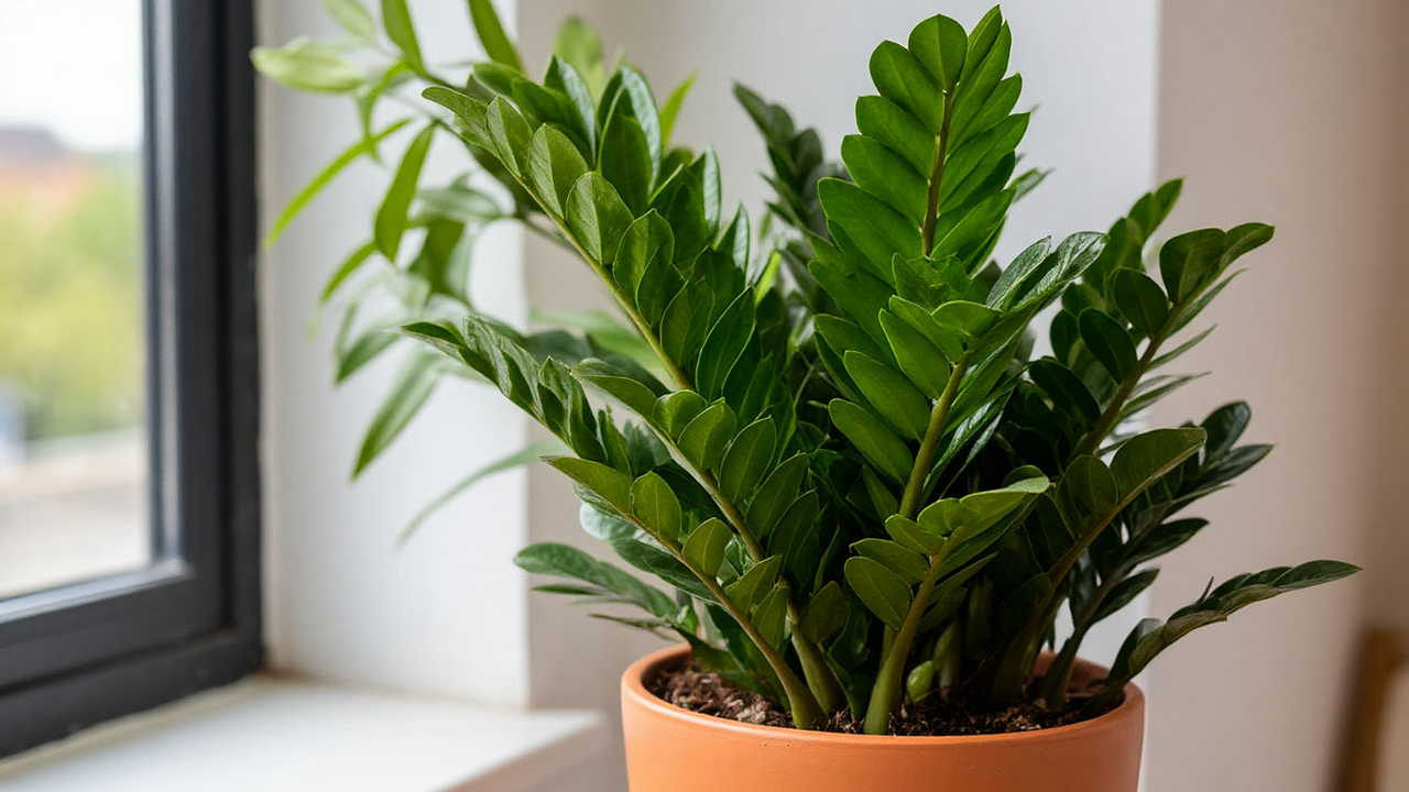 Главная картинка новости: 1 ст. ложку в горшок – и замиокулькас подарит новые "стрелы": станет красавцем всего за 2 дня