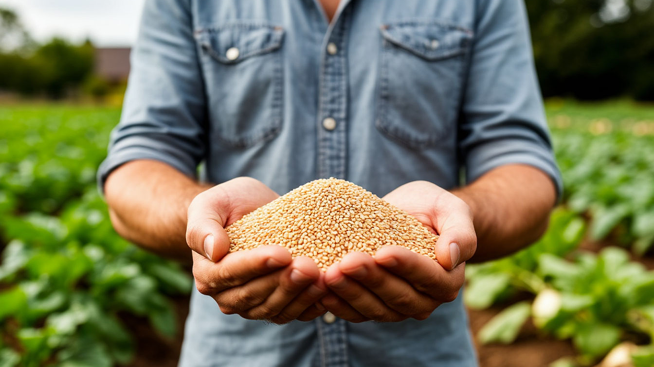 Главная картинка новости: Раскидываю 1 пачку копеечной крупы по грядкам - земля как чернозём. Дорогой навоз больше не пригодится 