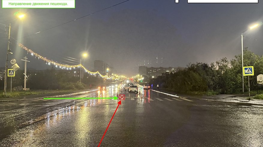 Главная картинка новости: В Коми водитель сбил пешехода на "зебре"