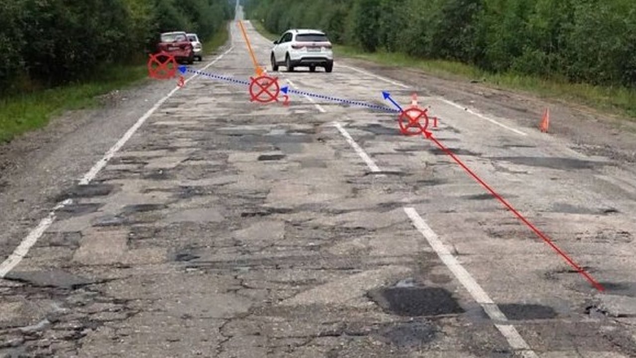 Главная картинка новости: В Коми ребёнок получил травмы в тройной аварии