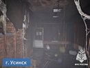 В Усинске потушили пожар в заброшенном здании, пострадавших нет