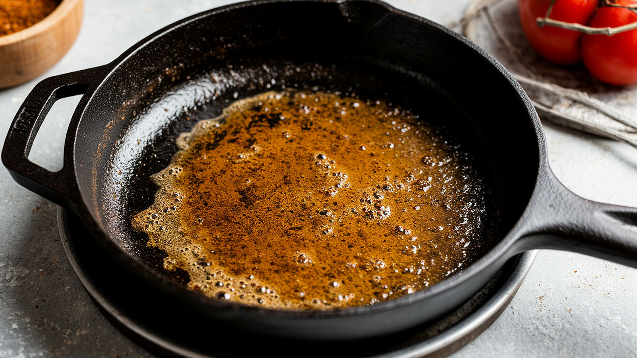 Главная картинка новости: Решил проблемы с нагаром и жиром на сковородах. Помог "лайфхак" из советского журнала