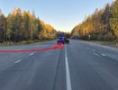 На трассе в Коми Mitsubishi столкнулся с Lada Kalina