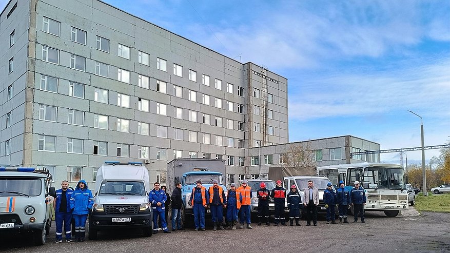 Главная картинка новости: В Усинской больнице провели масштабные тренировочные учения