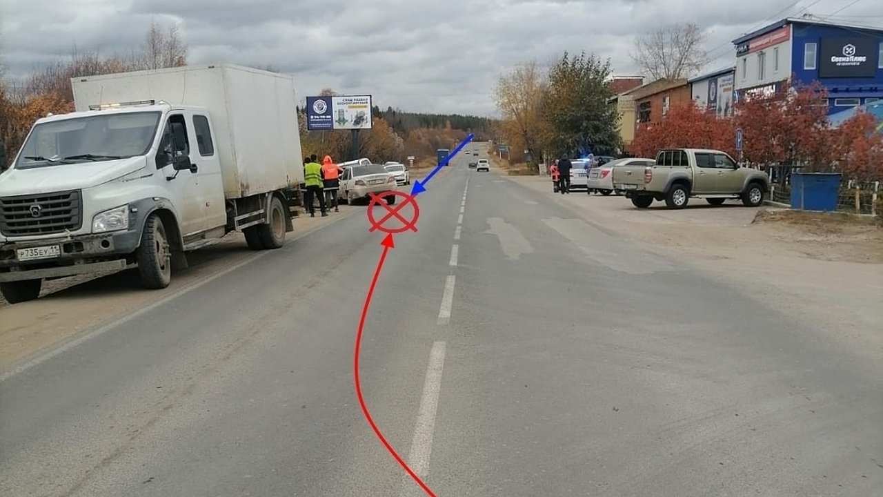 Главная картинка новости: В Коми невнимательность водителя Daewoo привела к ДТП с двумя пострадавшими