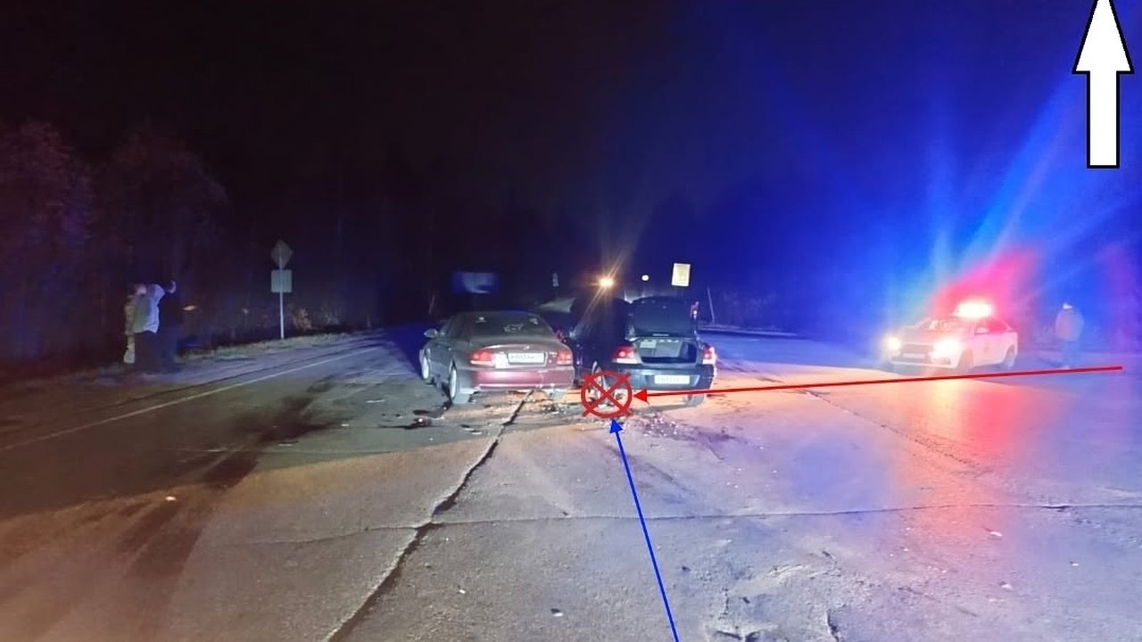 Главная картинка новости: В Коми Opel не пропустил Hyundai и спровоцировал ДТП