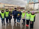 В Усинске школьники напомнили горожанам о правилах дорожной безопасности