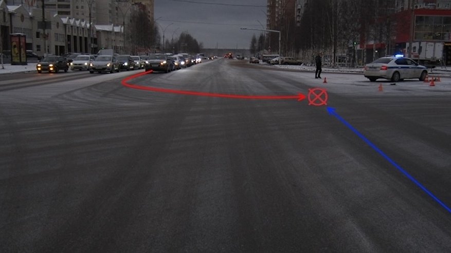 Главная картинка новости: В одном из городов Коми женщина и ребенок пострадали в ДТП